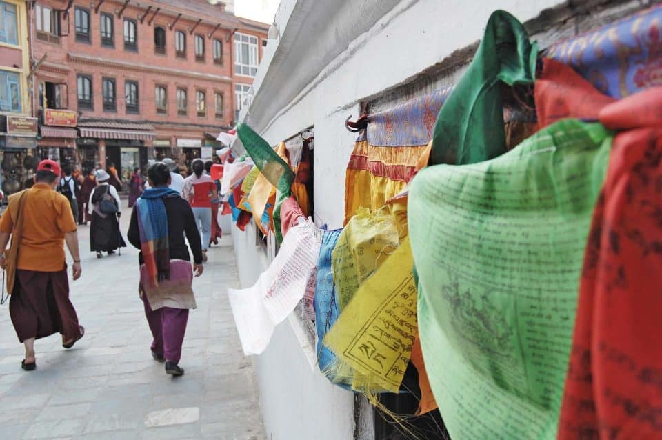 Boudhanath flags
