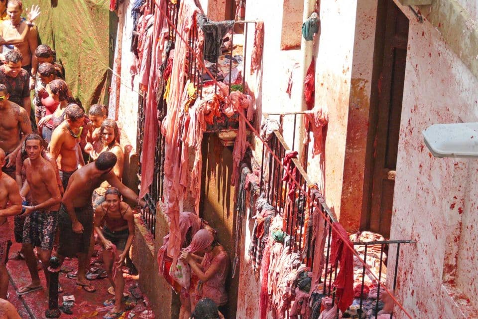 La tomatina festival spain