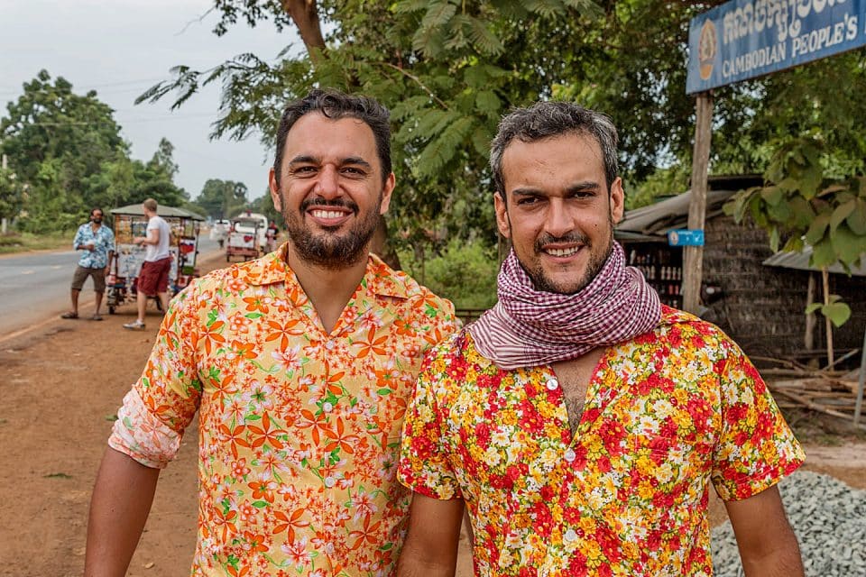 Colourfully dressed participants in the Cambo Challenge