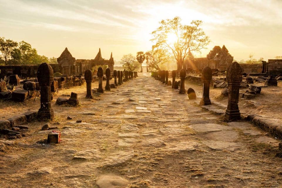 Old ruins in Laos, Southeast Asia