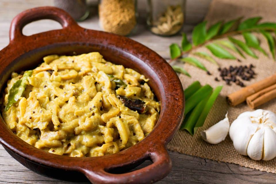 Polos, jackfruit curry, Sri Lanka