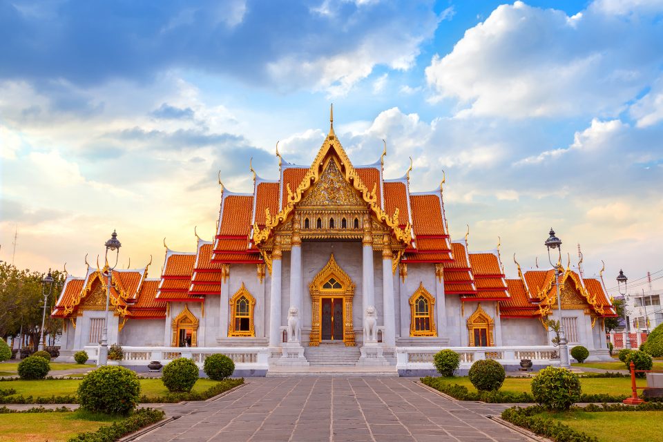A grand white temple