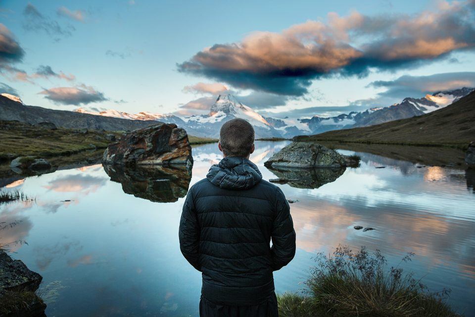 man mountain reflection