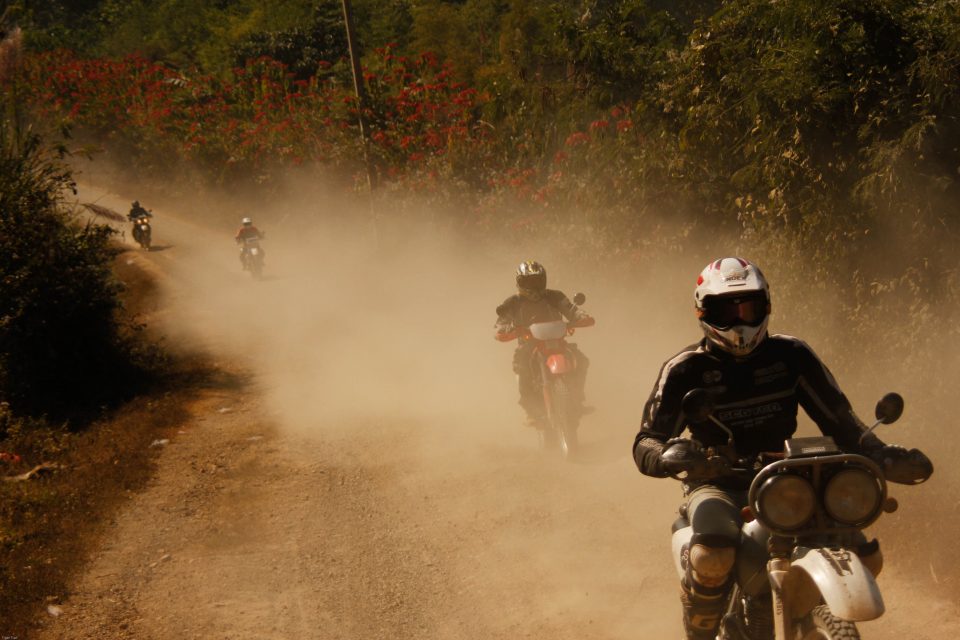 motorbiking laos
