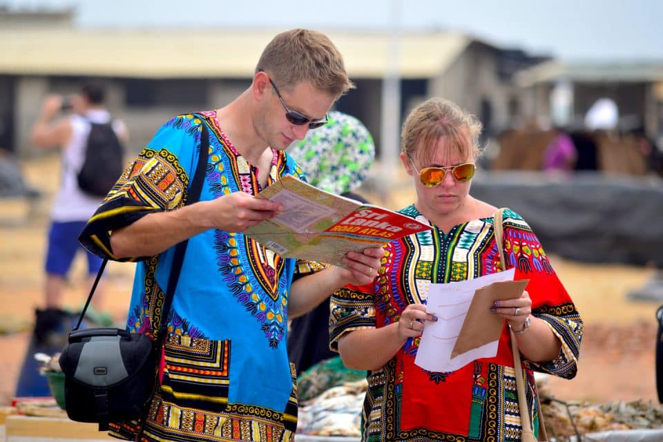 Reading a map on the Lanka Challenge
