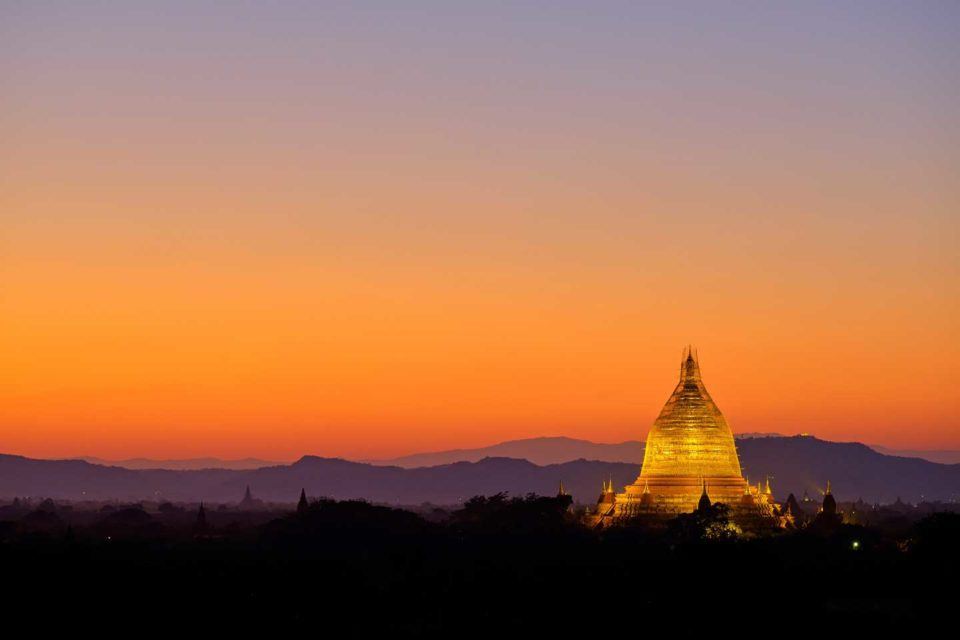 myanmar sunset