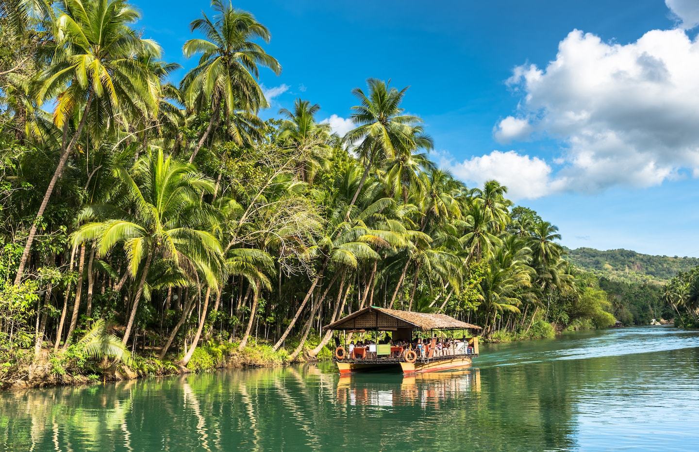 Boat ride in the Philippines
