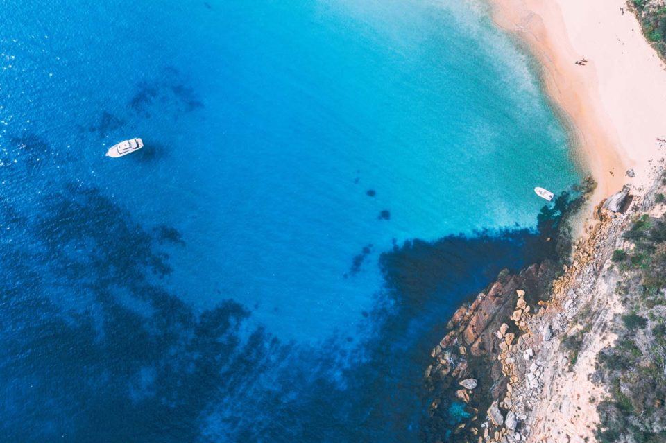 boat birds eye view