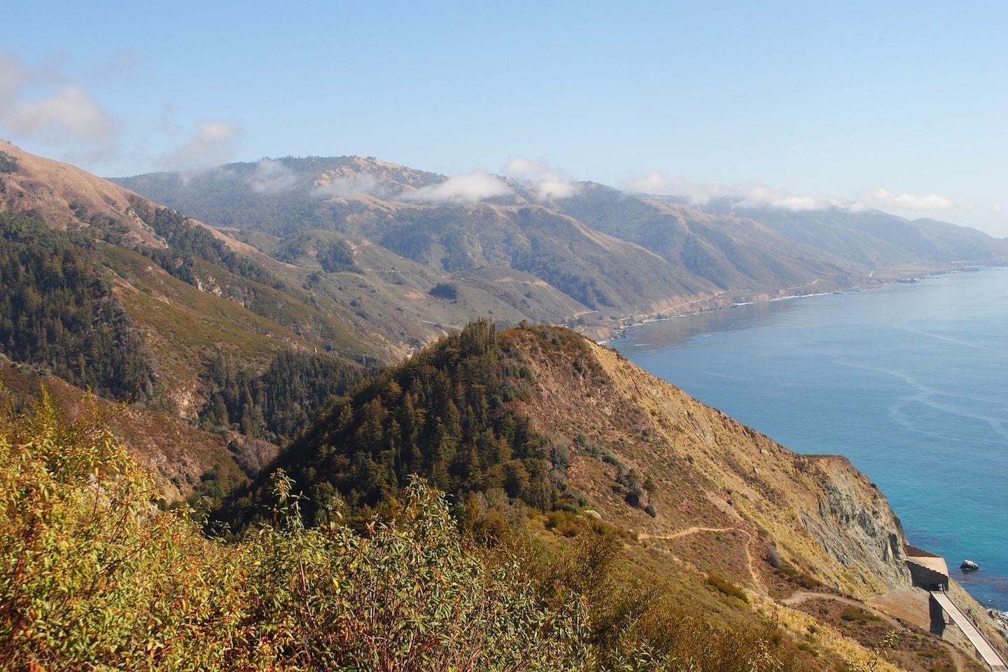 big sur mountains and ocean