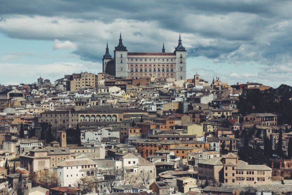 view of city in toledo spain