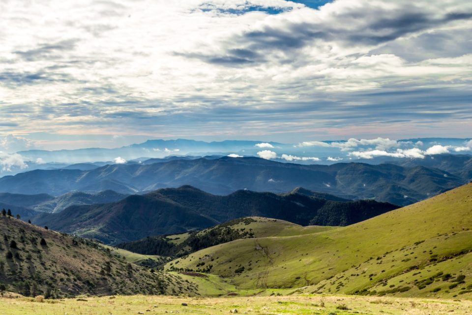 view of mountains and sky in spain