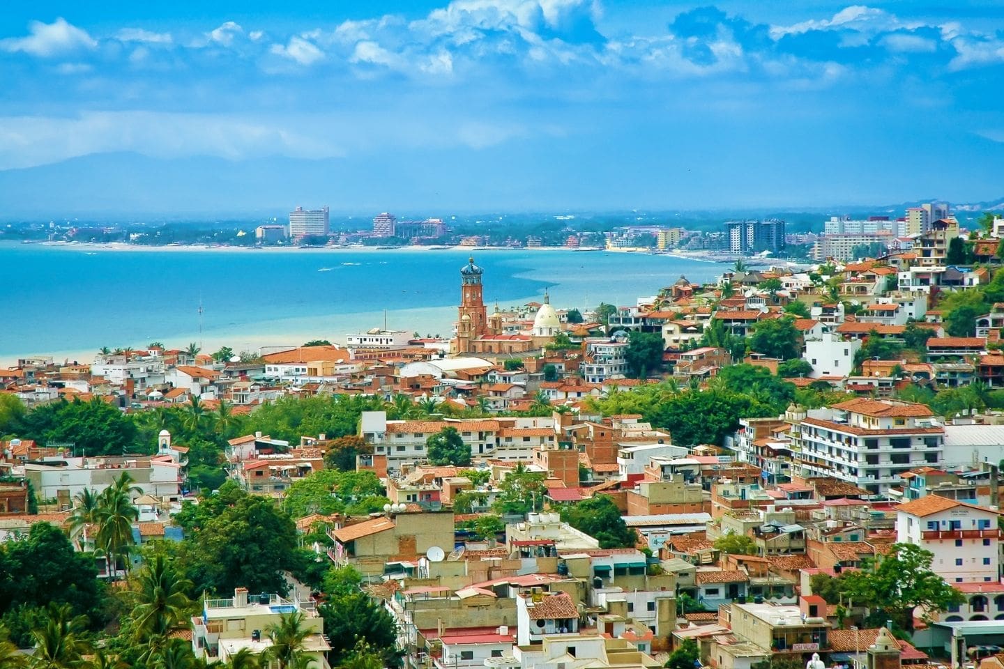 aerial view of puerto vallarta