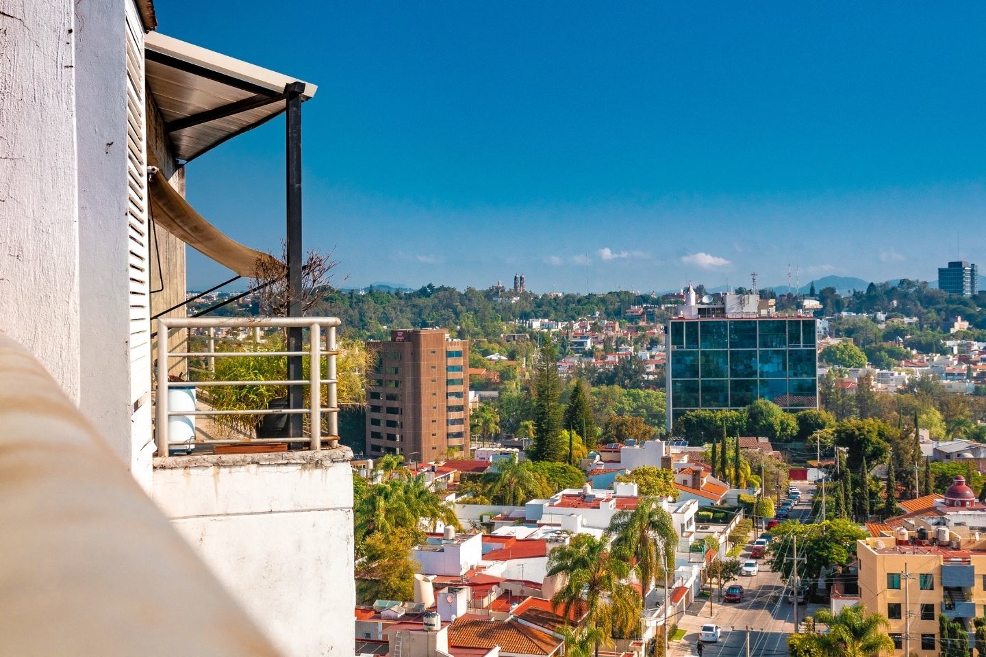 view from an airbnb in guadalajara