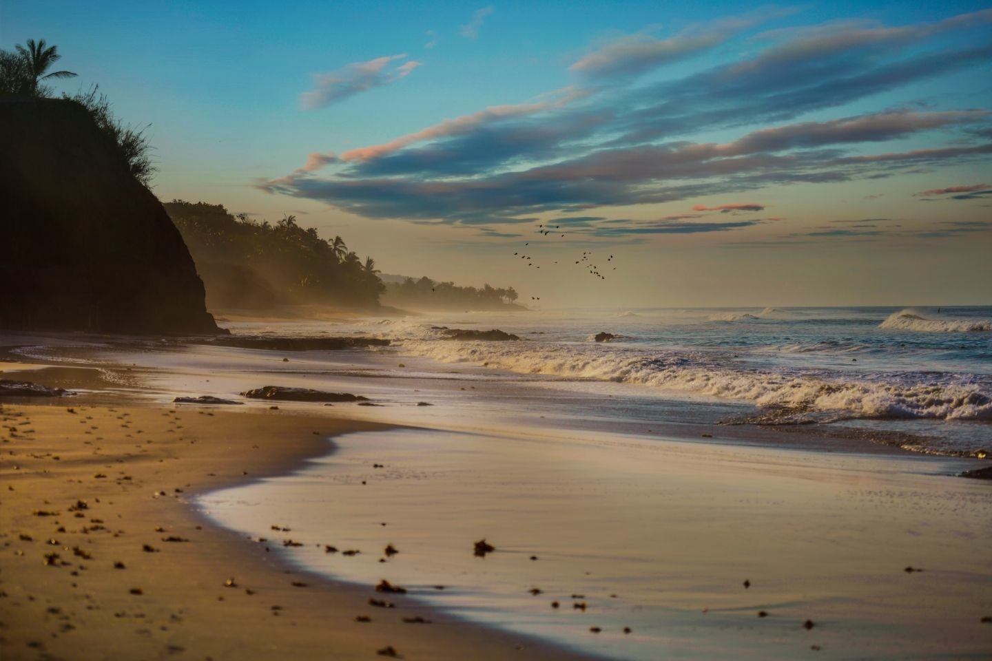 Sunrise at Pacific beach, Riviera Nayarit, Mexico