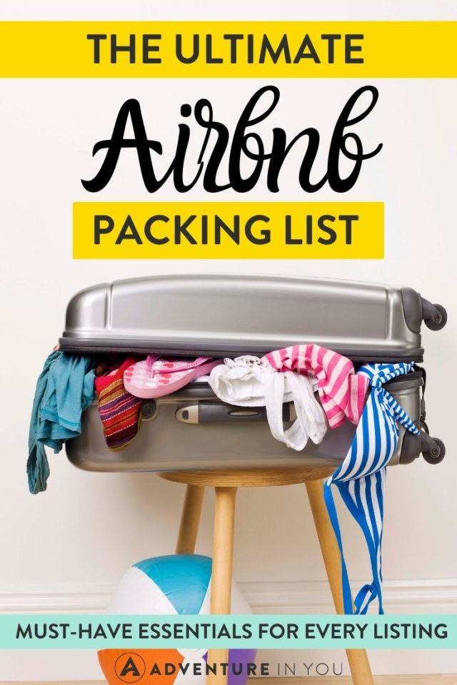 Airbnb Packing List | Check out this Airbnb packing list full of Airbnb essentials and must-have items for your next booking!