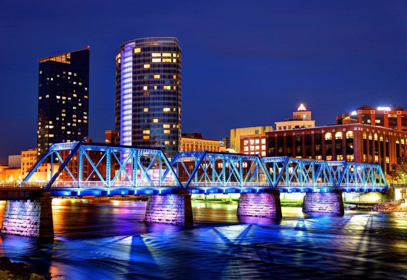Grand Rapids Michigan Skyline