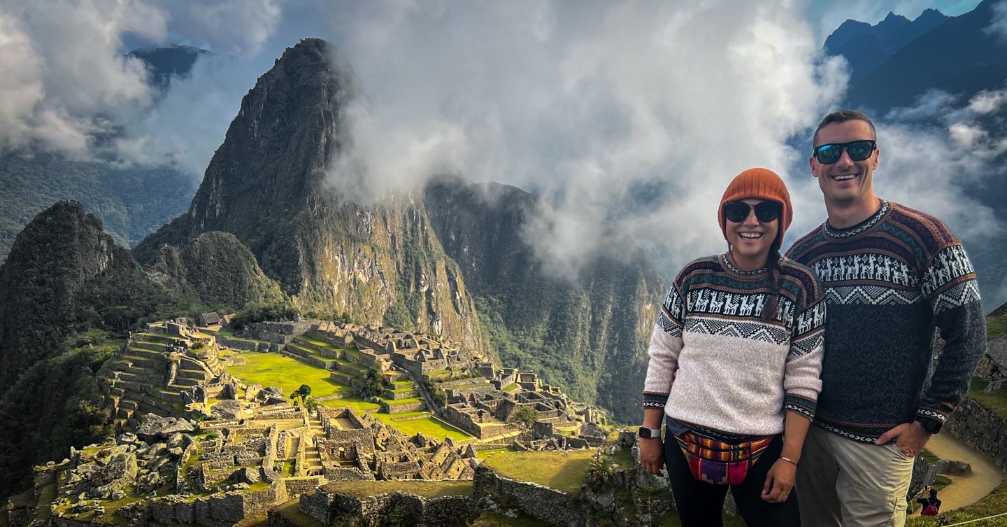 Tom and Anna in Machu Picchu
