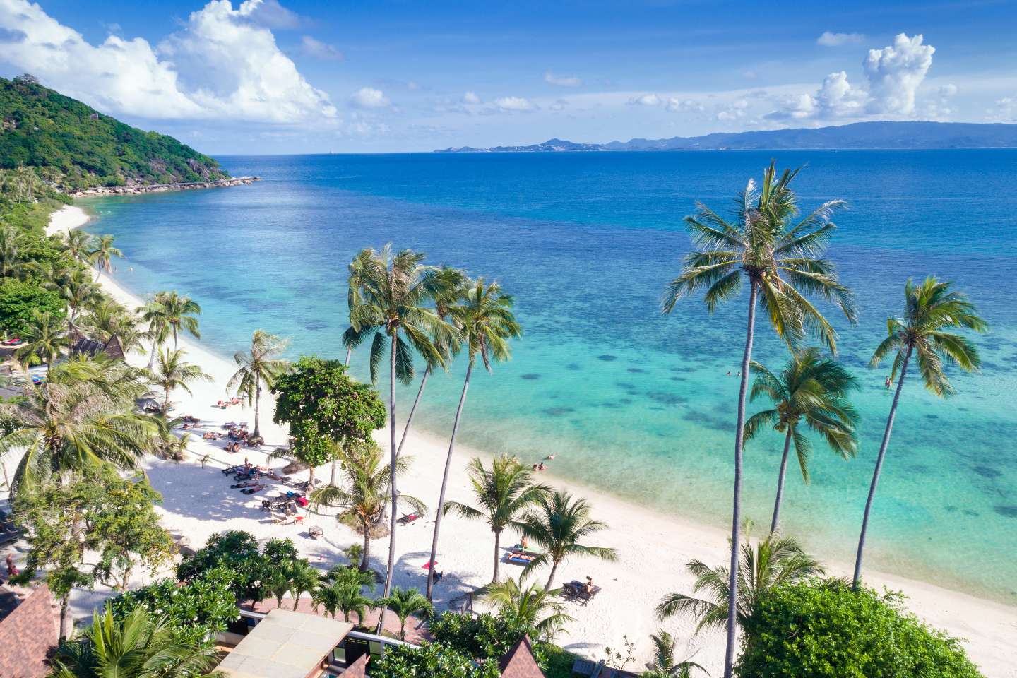 Beautufil Leela Beach in Koh Phangan Island, Thailand