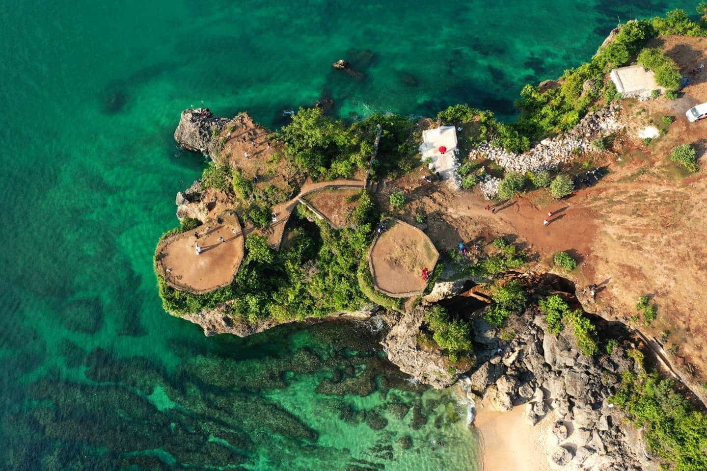 Aerial View of Balangan Beach