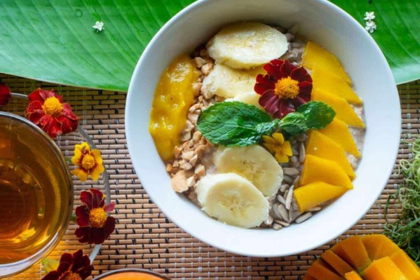 yoga retreat in bali foods