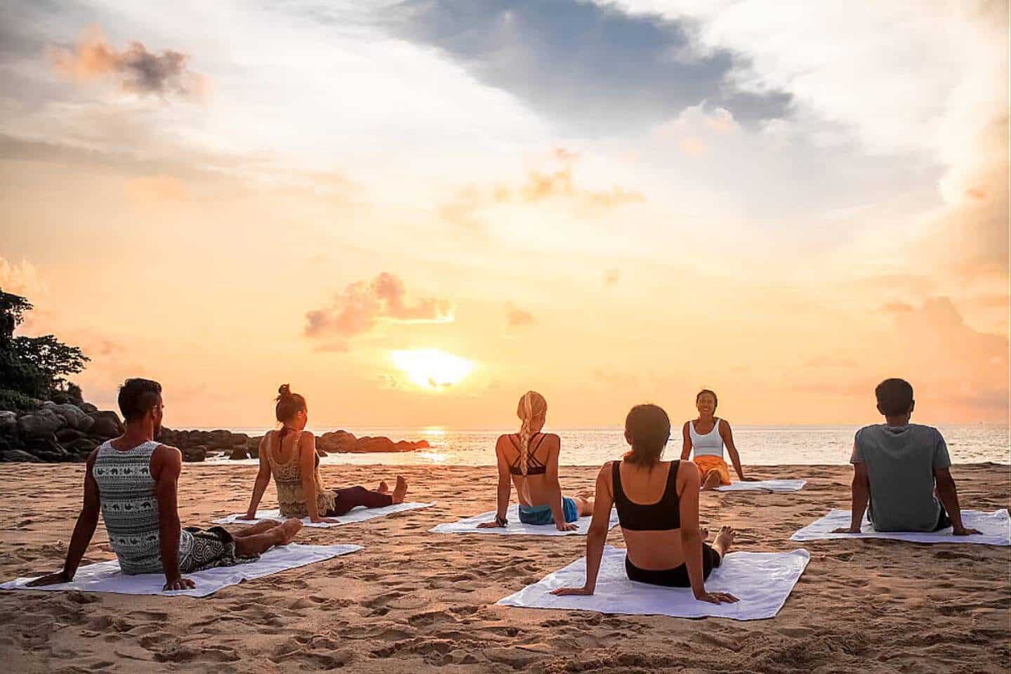 CCs Retreat Yoga Class on the Beach